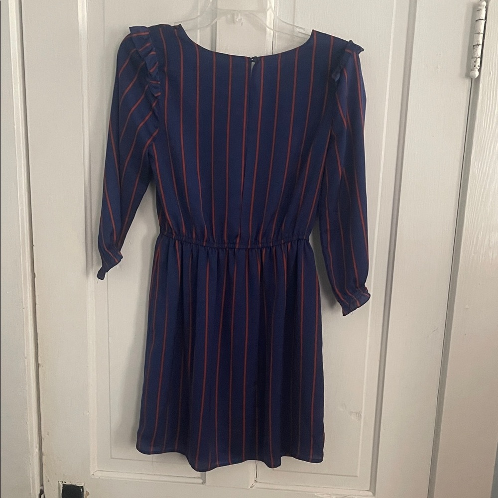 Forever 21 Navy and Red Striped Dress - Picture 3 of 3